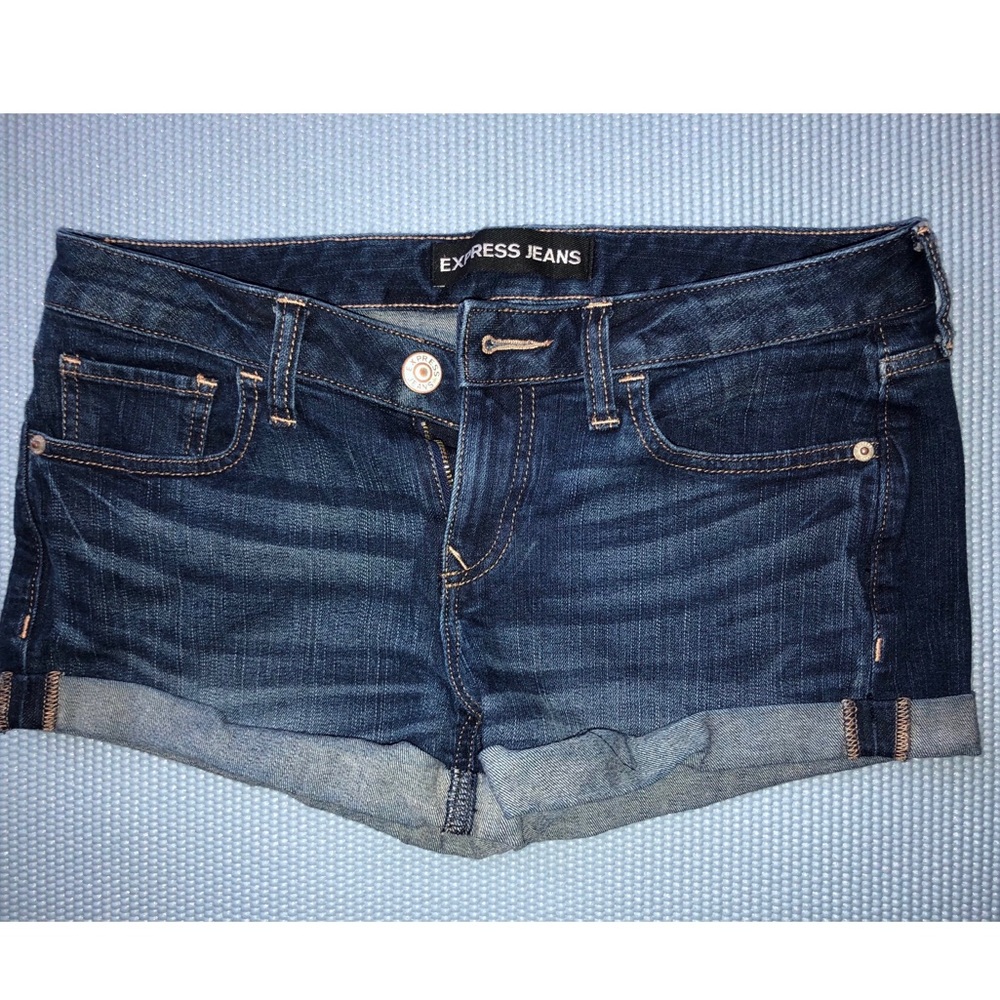 Express Cuffed Denim Shorts